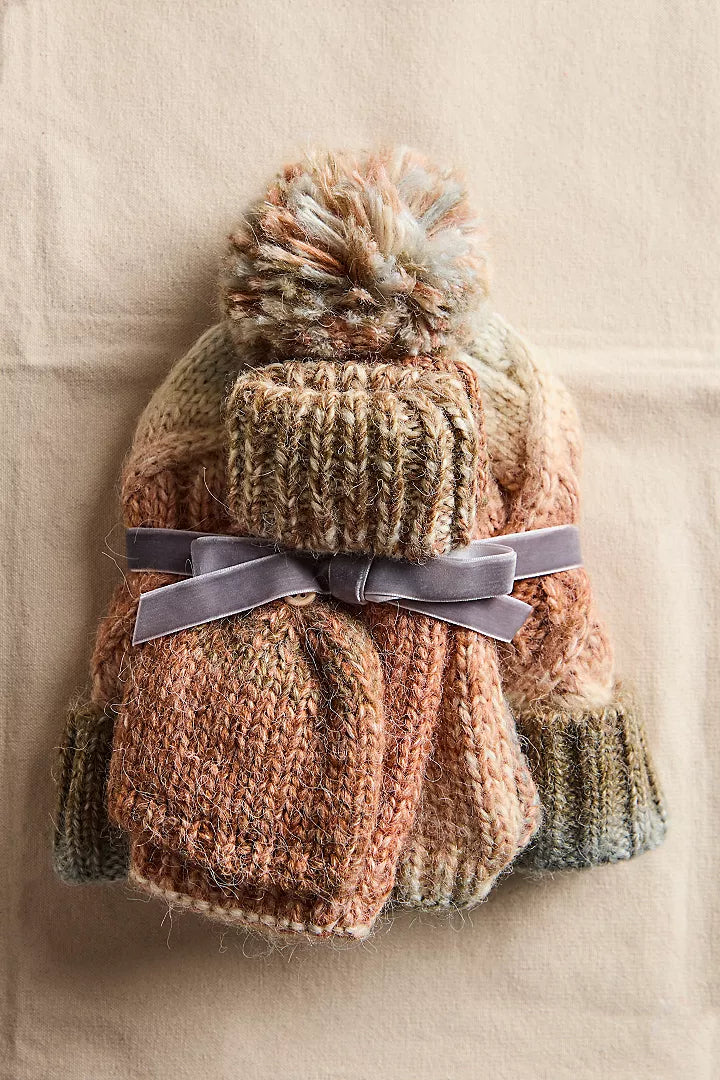 Rainbow Run Hat + Gloves Set