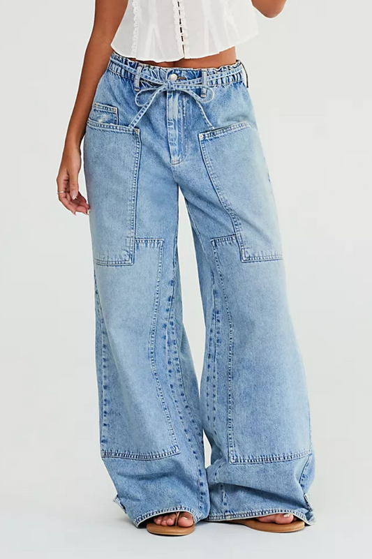 CRVY Outlaw Wide Leg Jeans