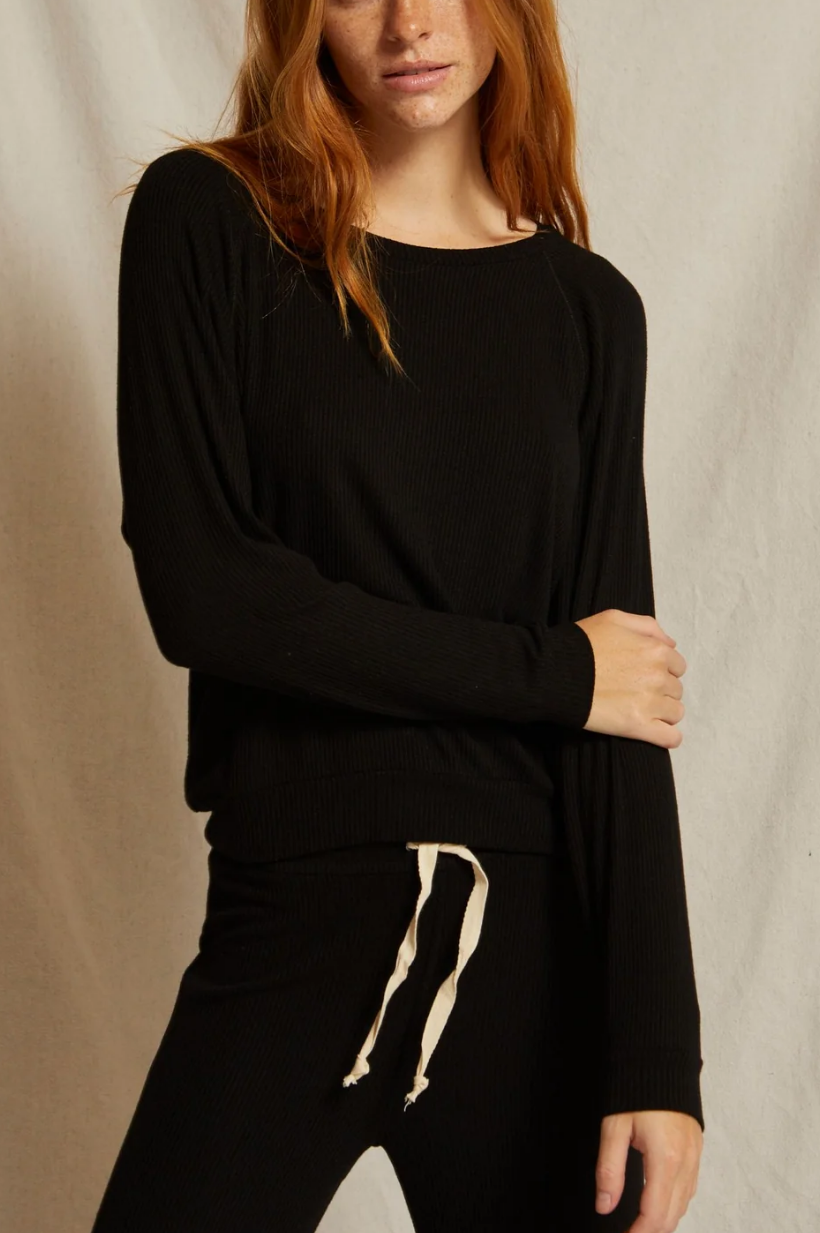 Dixie Rib Raglan Crewneck