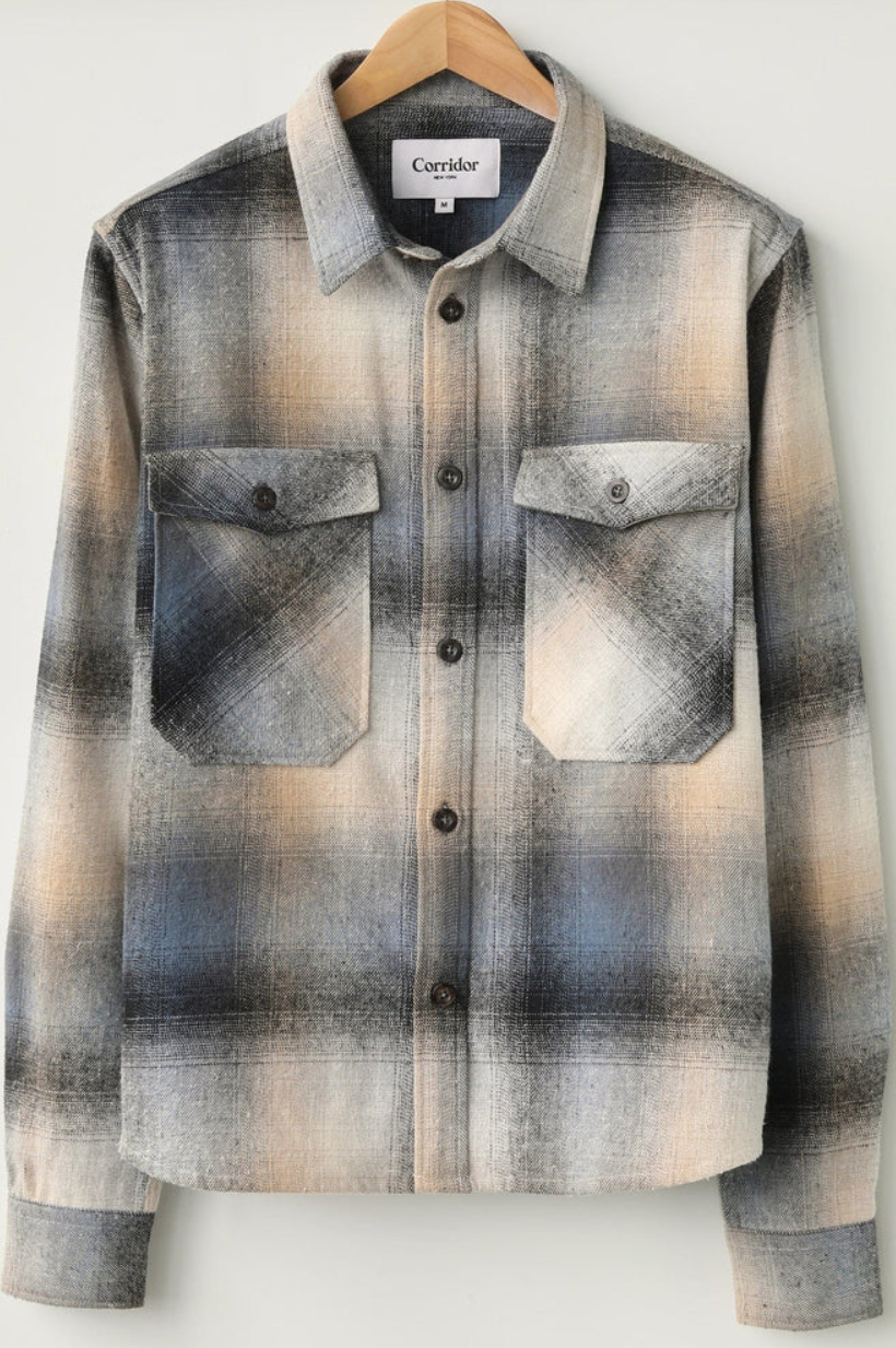 Ombre Plaid Kingston Jacket