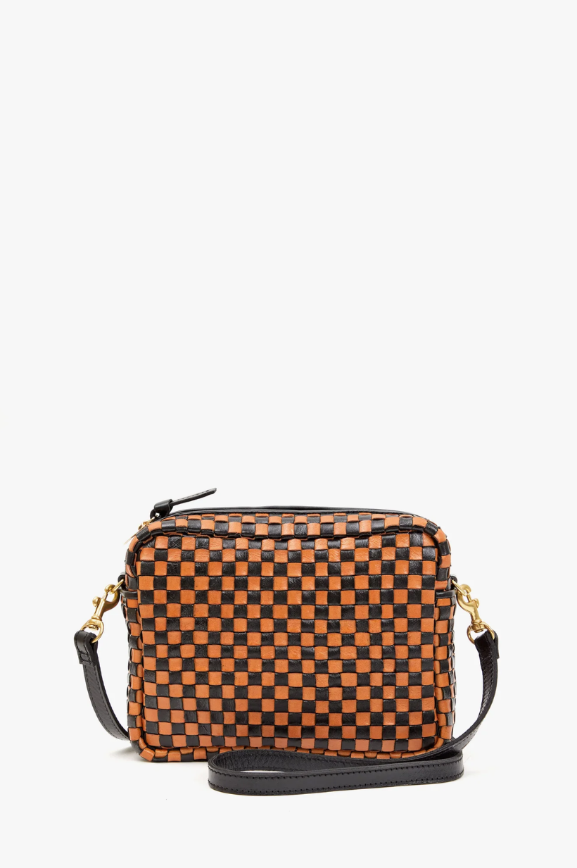 Woven Checker Midi Sac