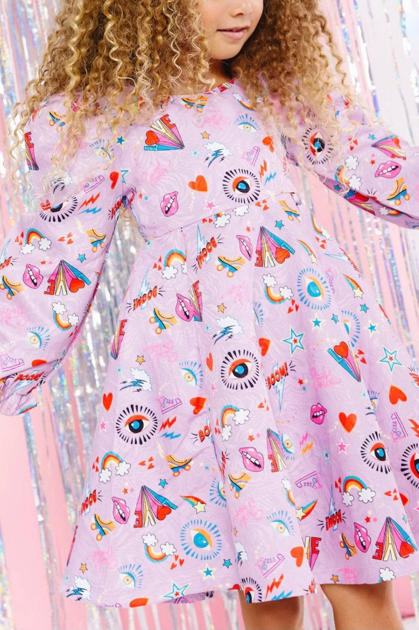 Good Vibes Jacquard Dress