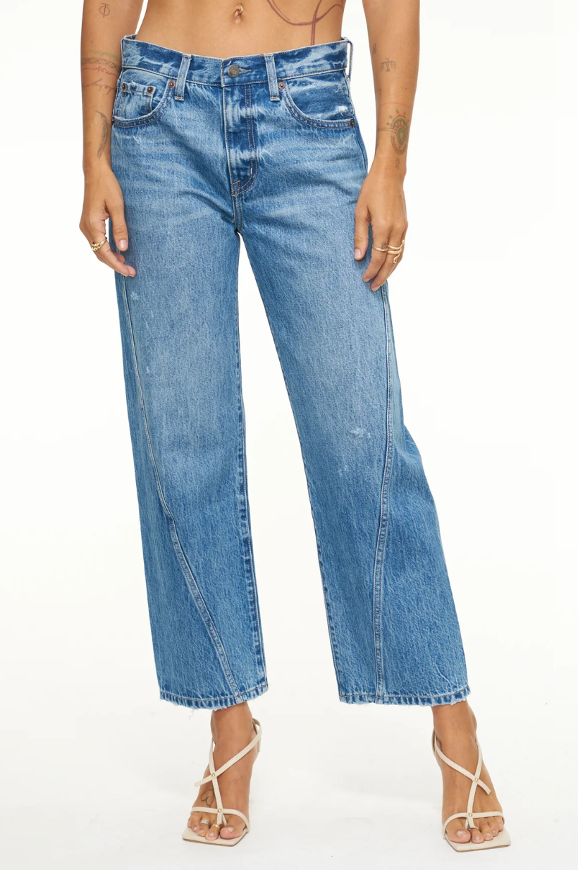 Bobbie Ankle Mid Rise Loose Straight