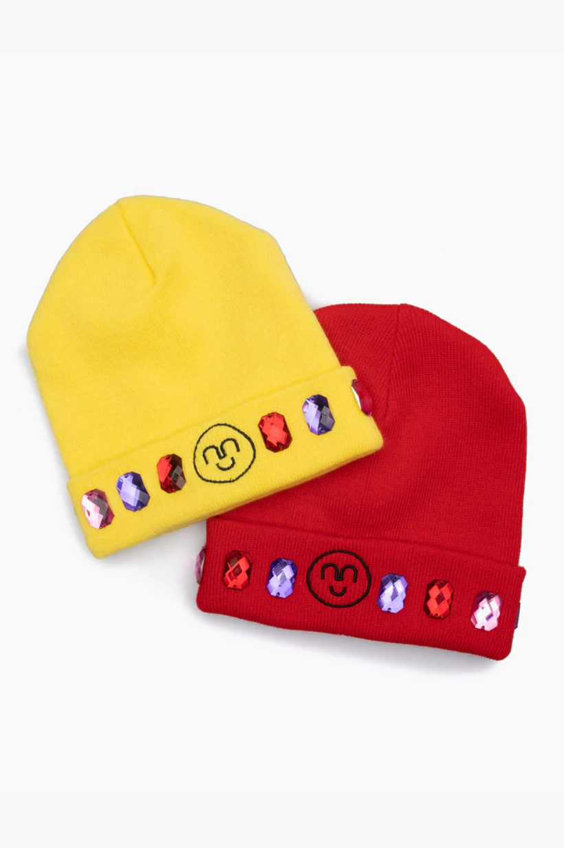Snowball Fight Beanie Hat Set