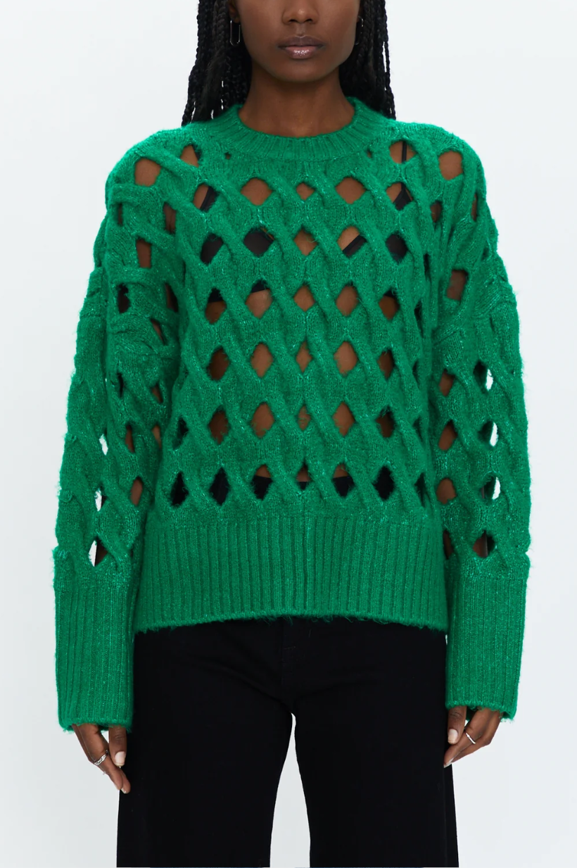 Darya Open Knit Pullover Sweater
