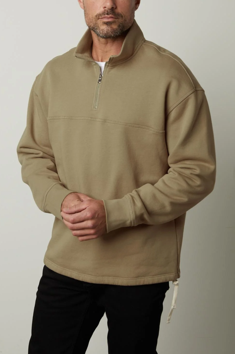 Bosco L/S Zip Neck Top