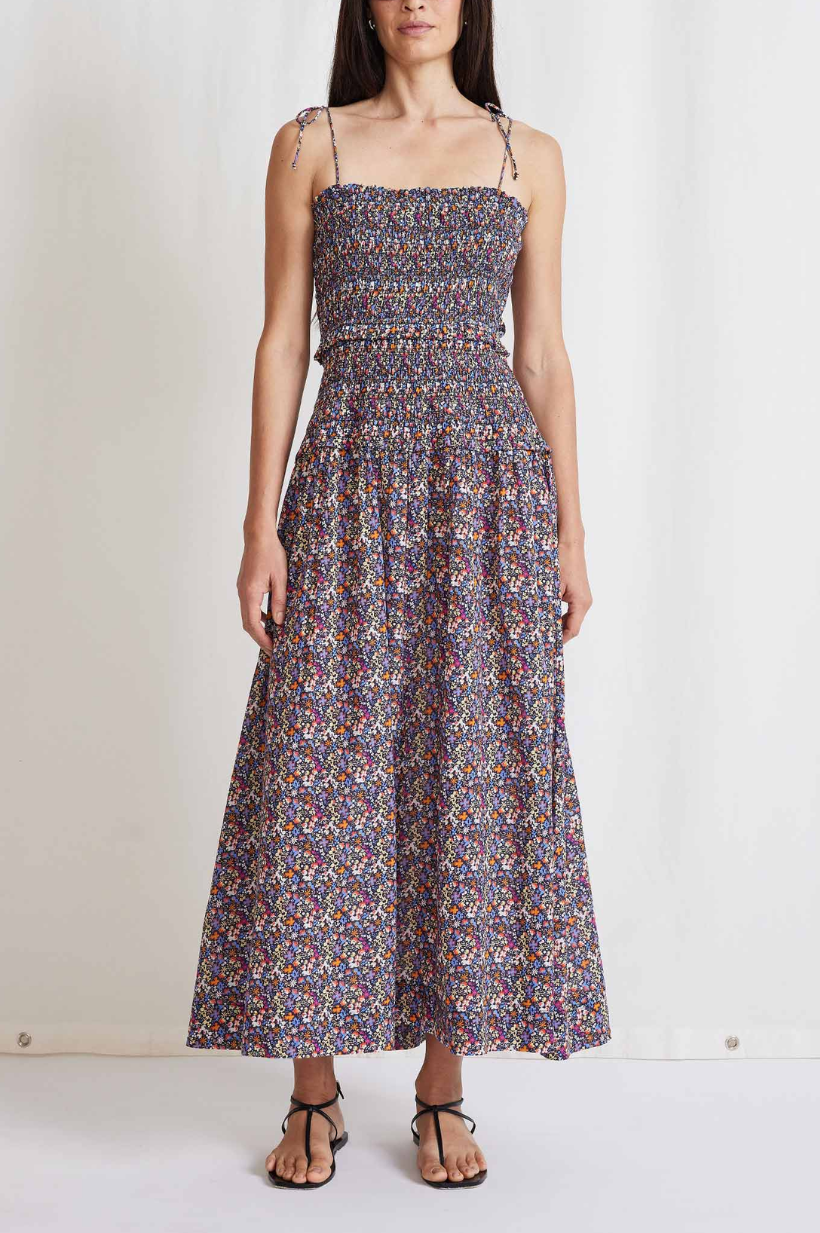 Los Portales Smocked Dress