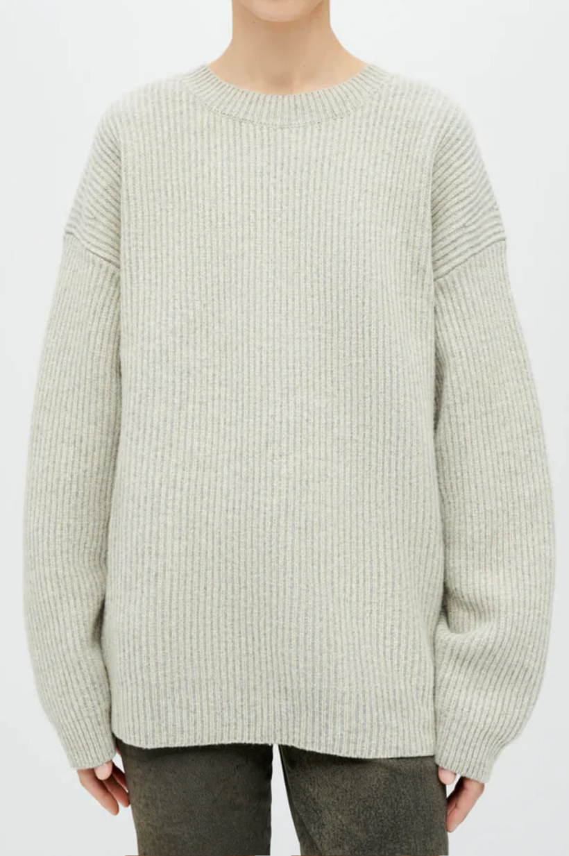 Plaited Crewneck Pullover