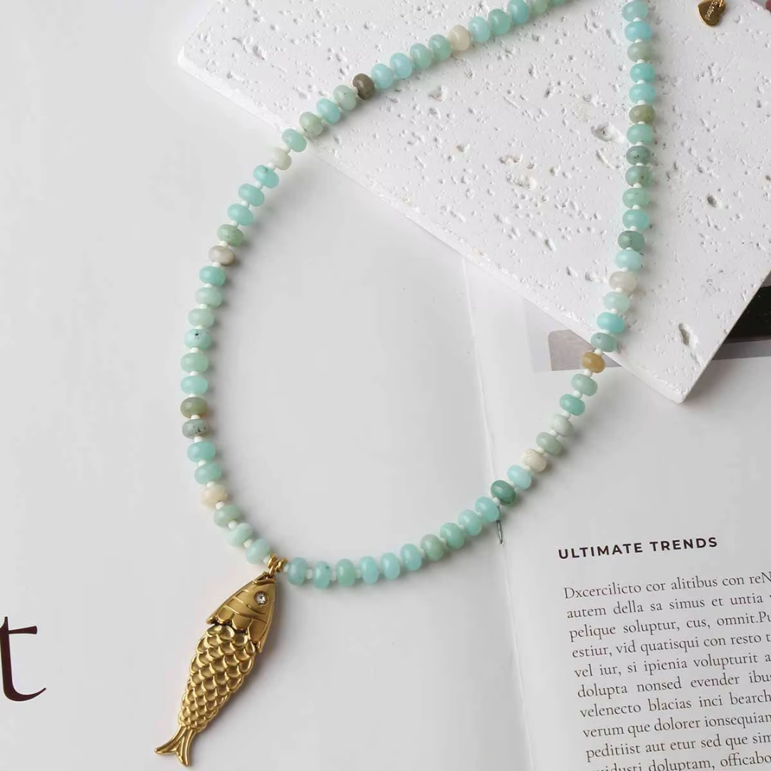 Isla Fish Beaded Necklace
