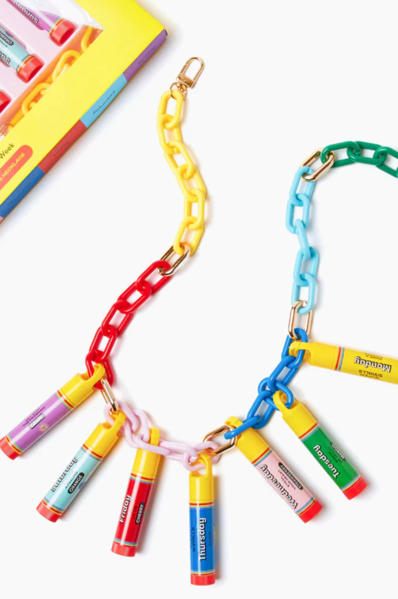 Days of the Week Lip Balm Necklace