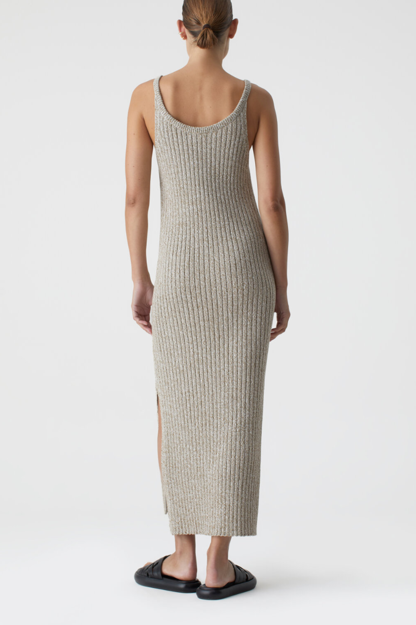 Mouline Strap Knit Dress