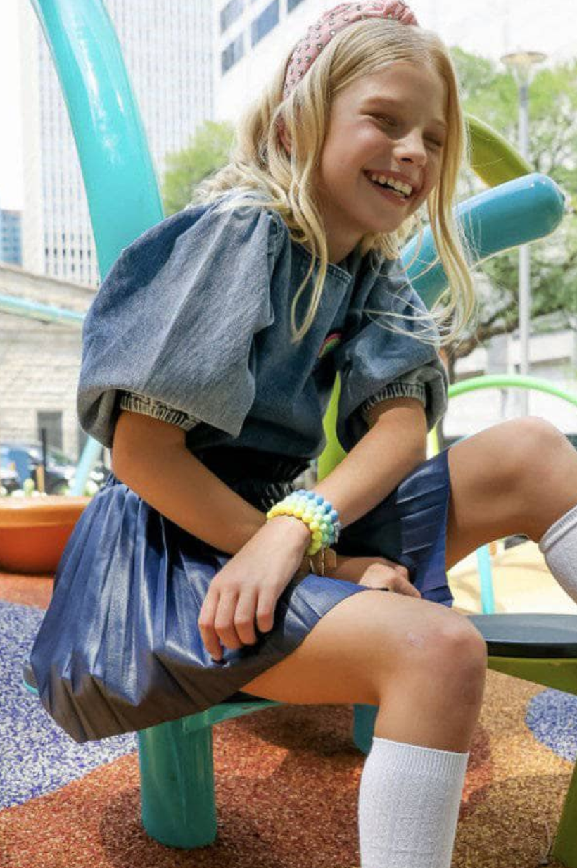 Rainbow Puff Sleeve Shirt