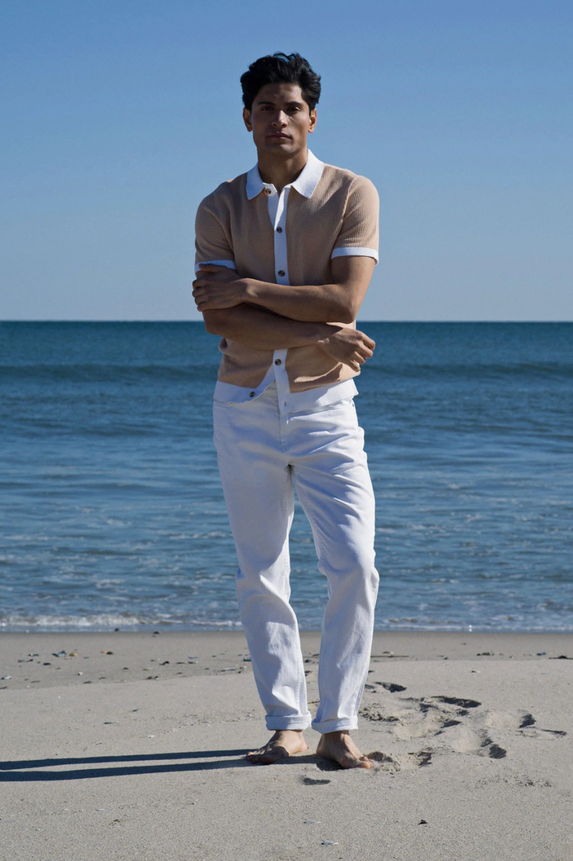 Cotton Textured Button Up Shirt