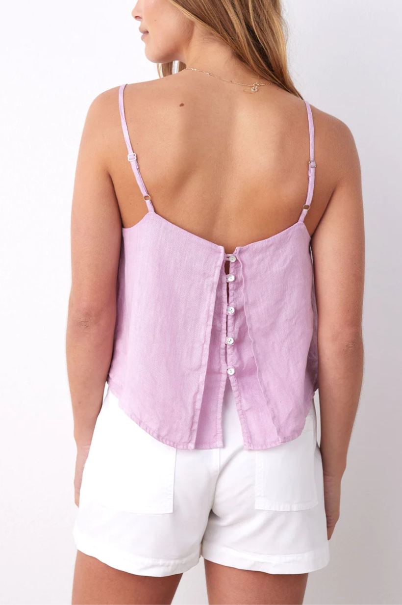 Layered Button Back Cami