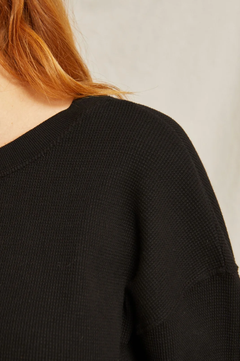 Crosby Waffle Pullover