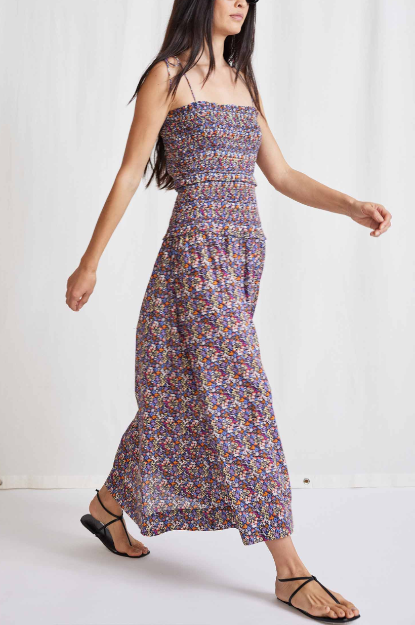Los Portales Smocked Dress