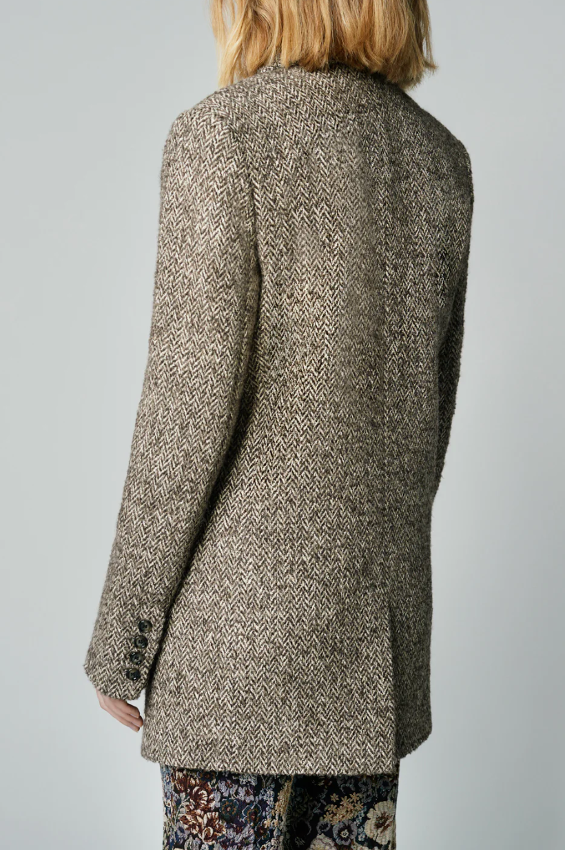 Oversized Notched Lapel Blazer