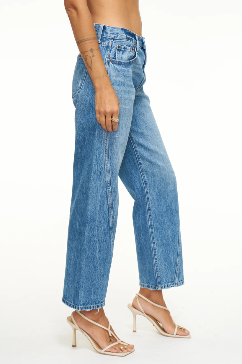 Bobbie Ankle Mid Rise Loose Straight
