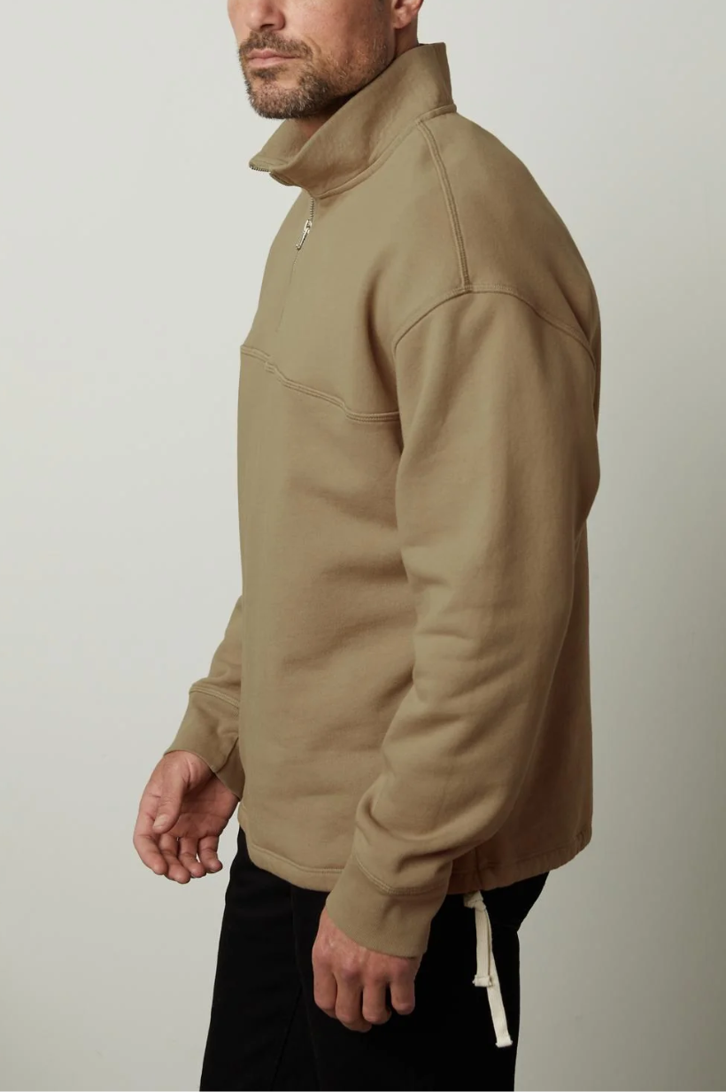 Bosco L/S Zip Neck Top