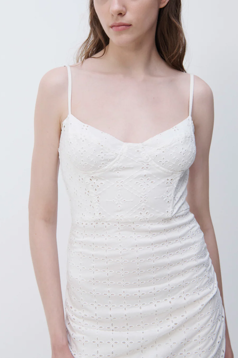 Moira Broderie Anglaise Jersey Bustier Dress