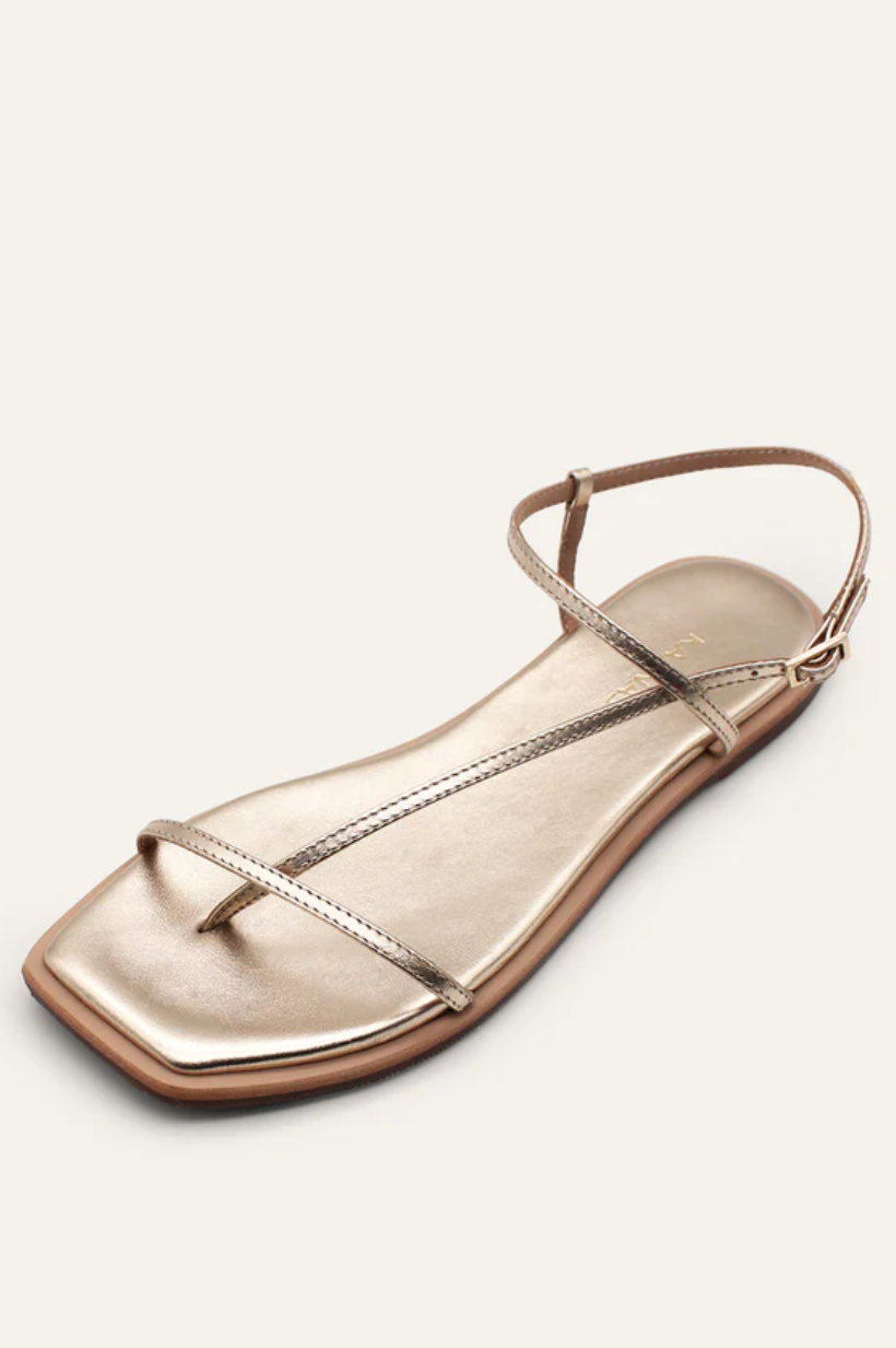Alayta Square-Toe Naked Sandals