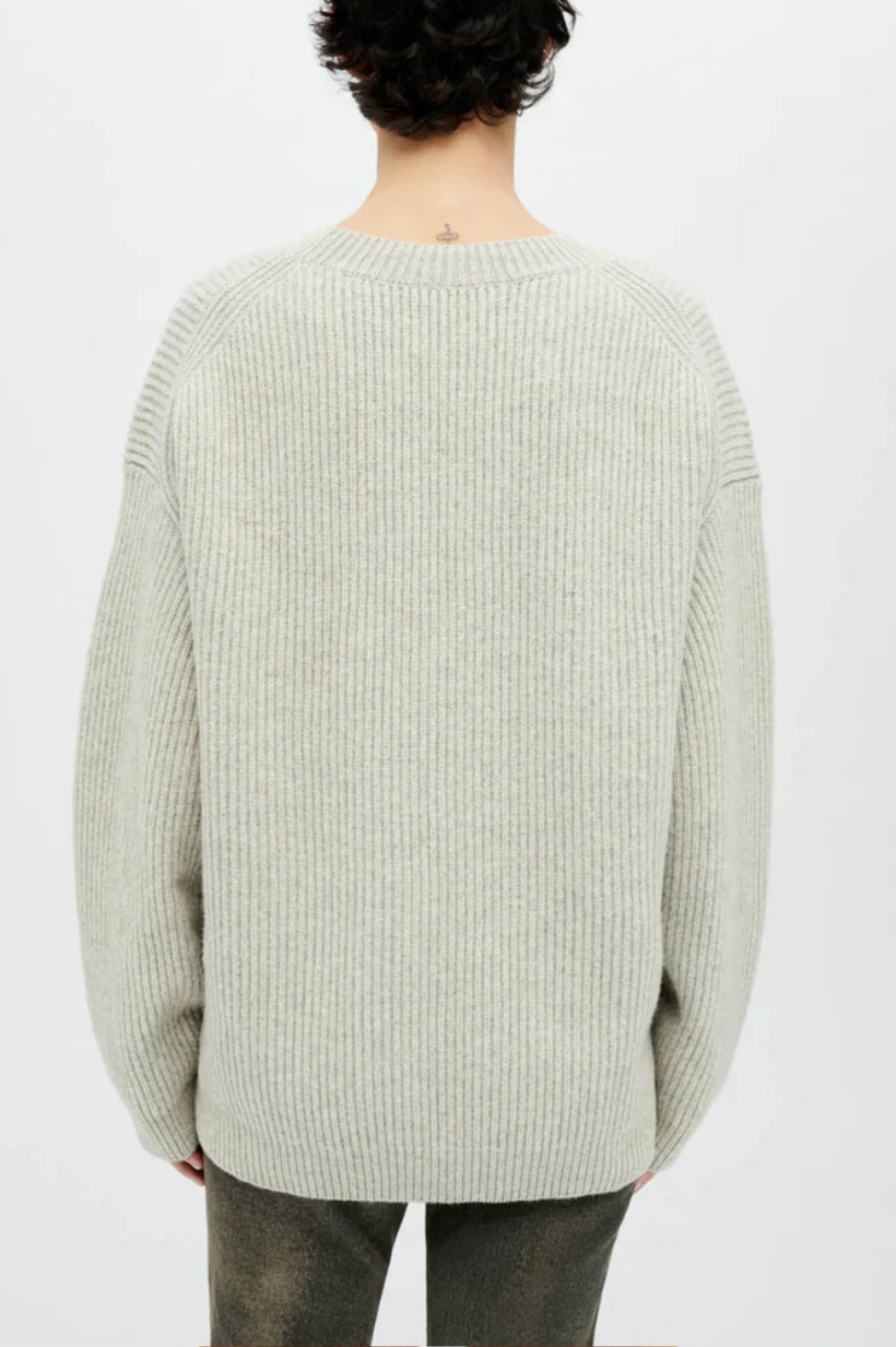 Plaited Crewneck Pullover