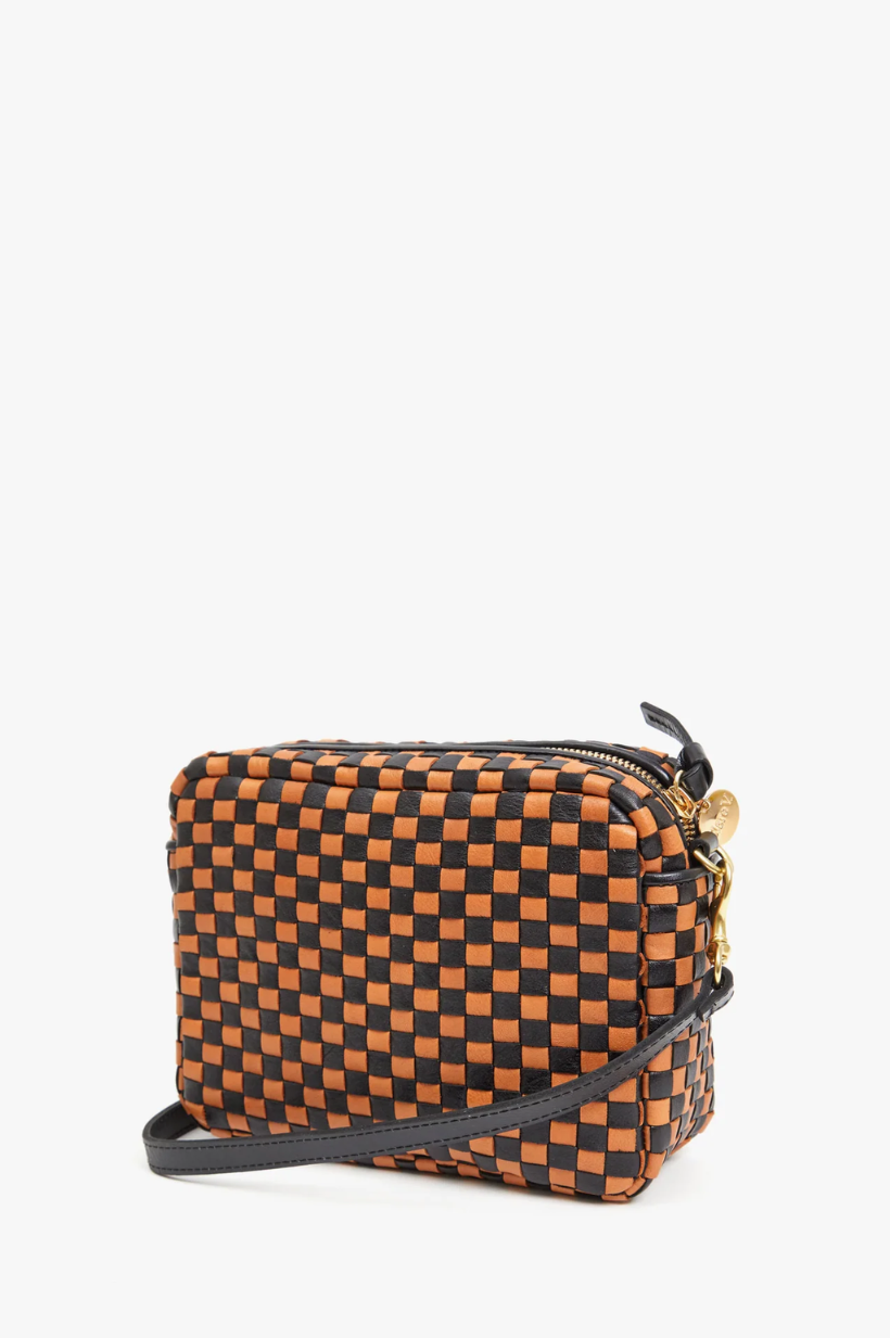 Woven Checker Midi Sac