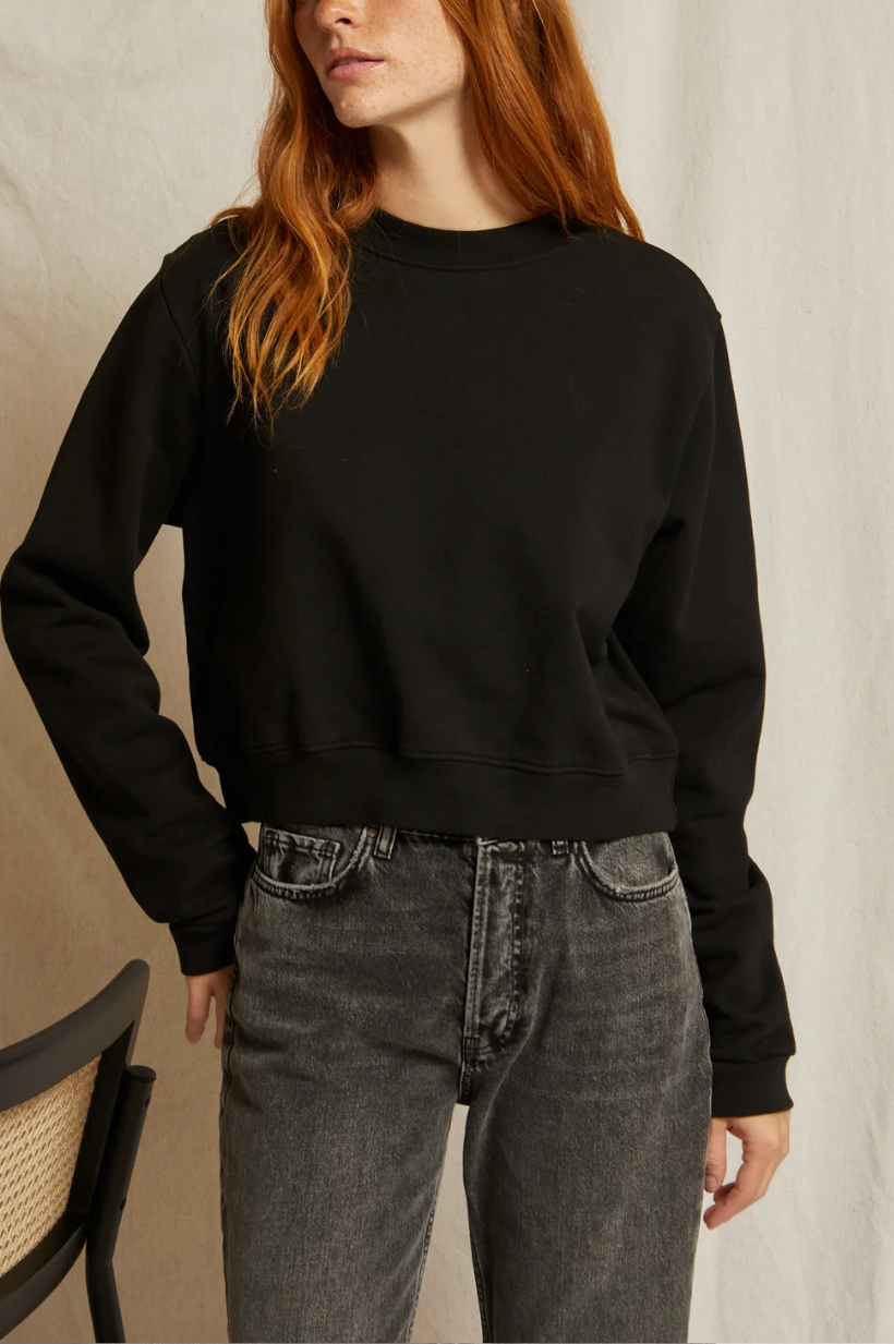 Mandy Cropped Crewneck Sweatshirt