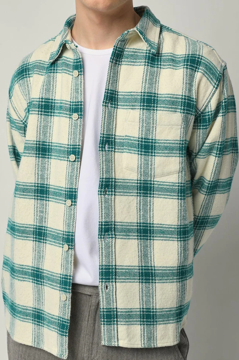 Jewel Plaid LS