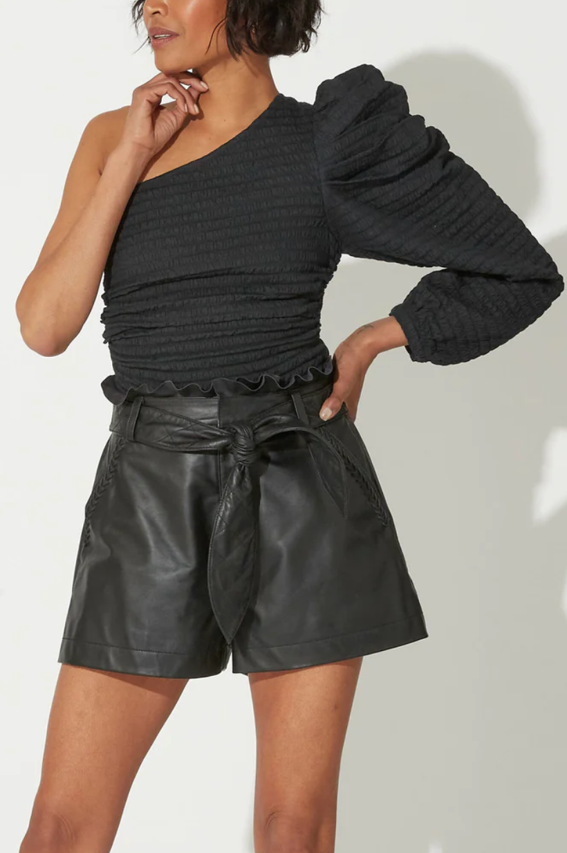 Alva Leather Shorts