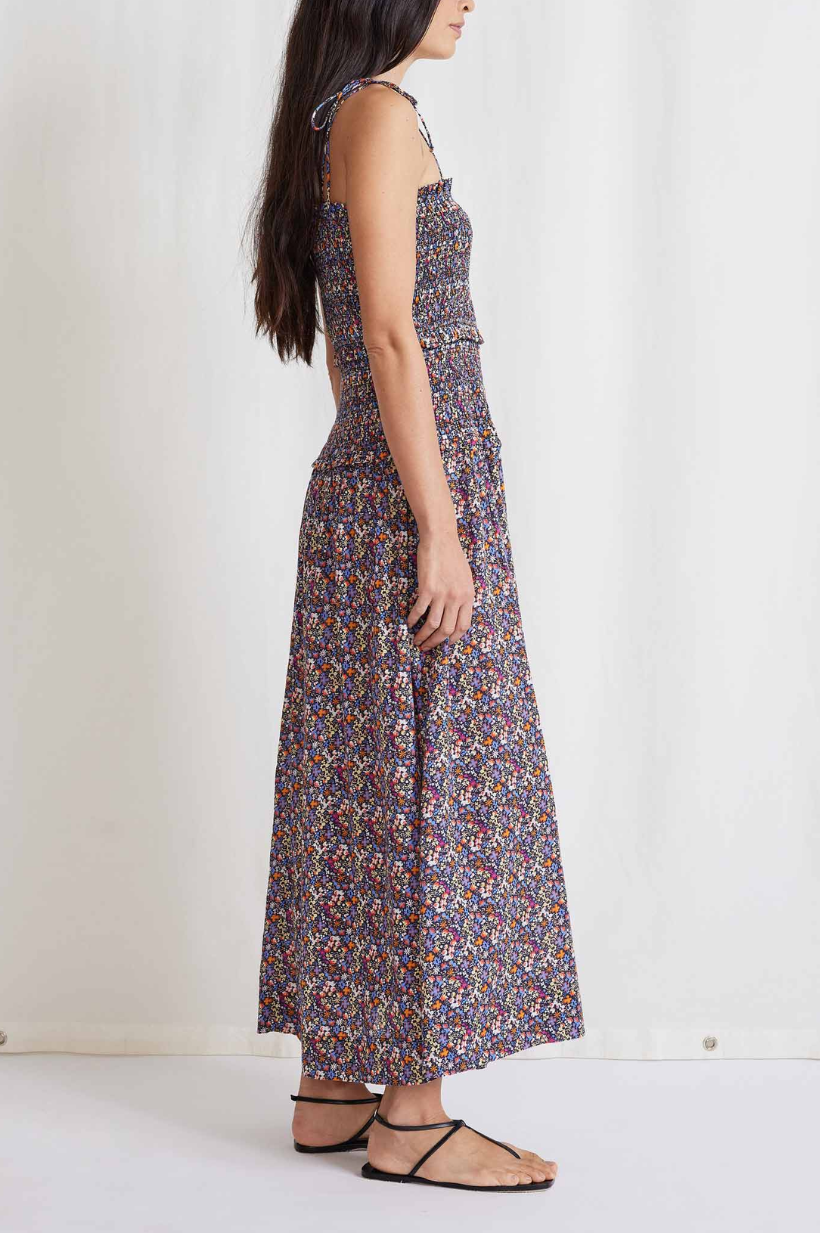 Los Portales Smocked Dress