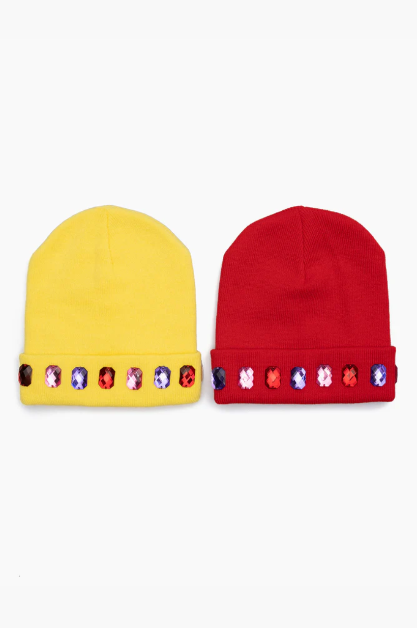 Snowball Fight Beanie Hat Set