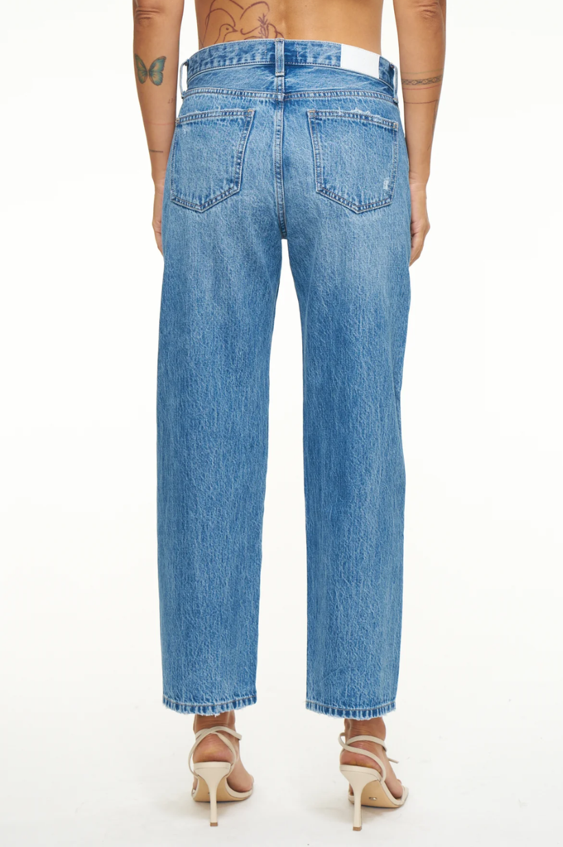 Bobbie Ankle Mid Rise Loose Straight