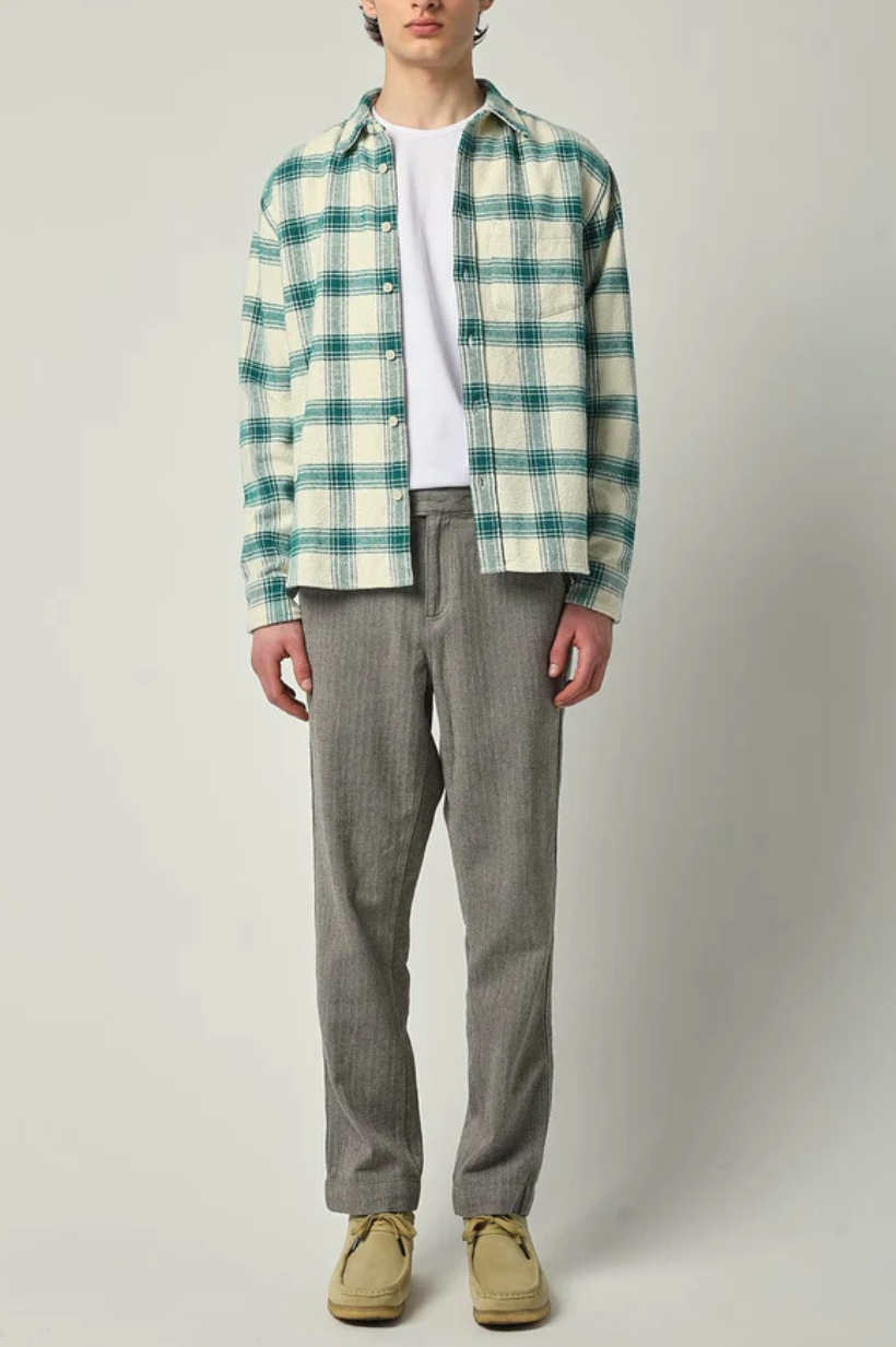 Jewel Plaid LS