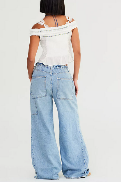 CRVY Outlaw Wide Leg Jeans