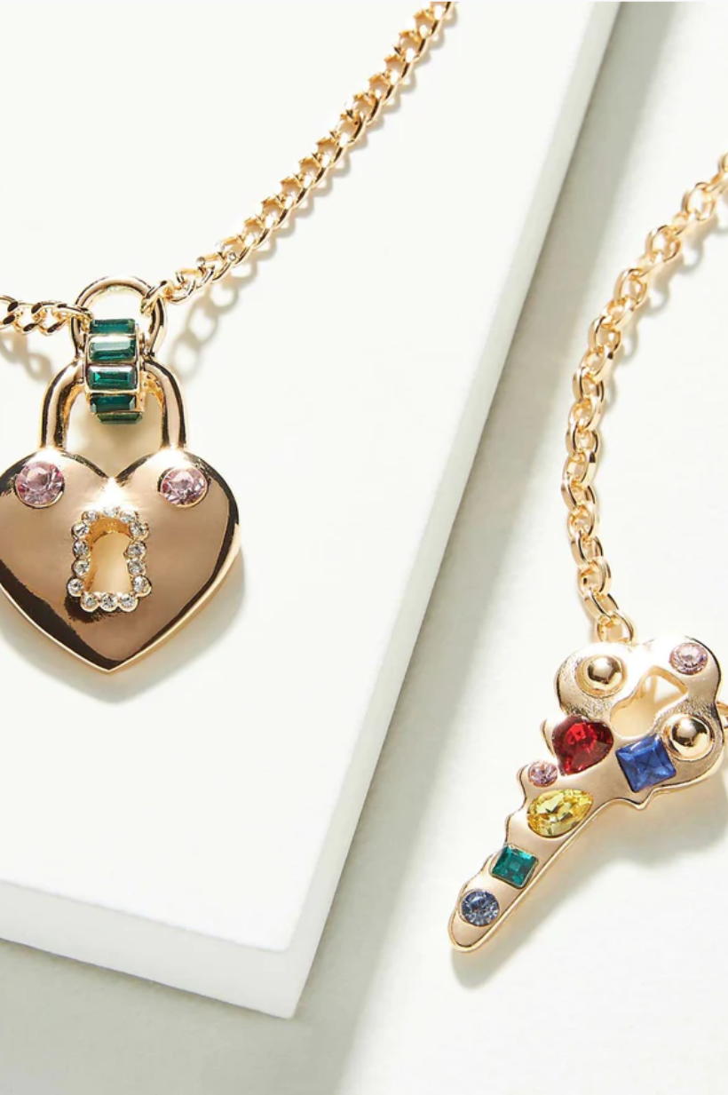 Lock & Key "Mommy and Me" Necklace Set