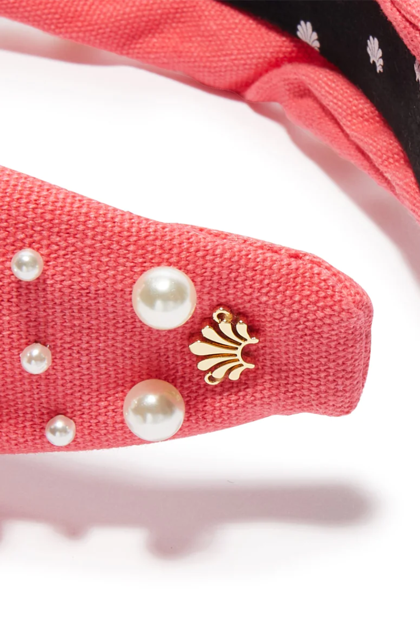 Oversized Pearl Woven Knotted Headband