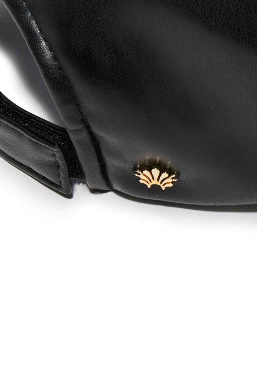 Faux Leather Baseball Cap
