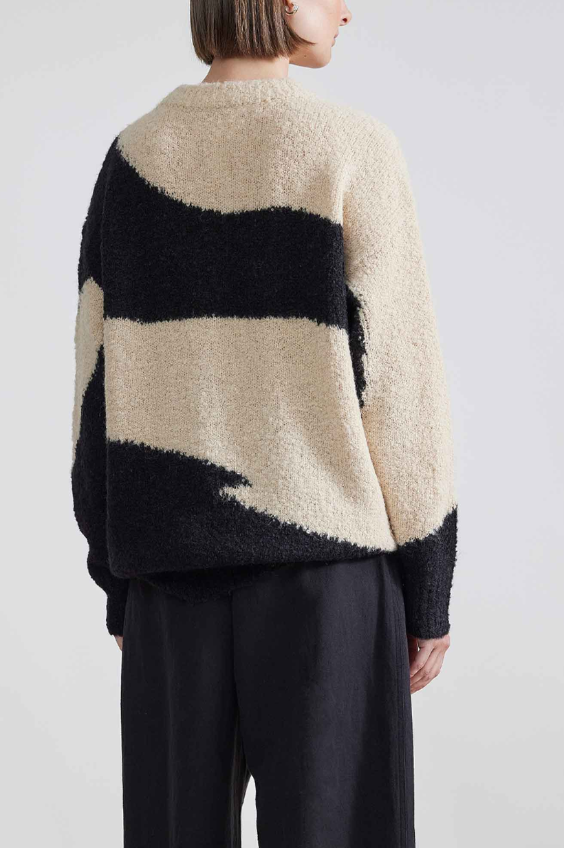 Elle Textured Crew Sweater