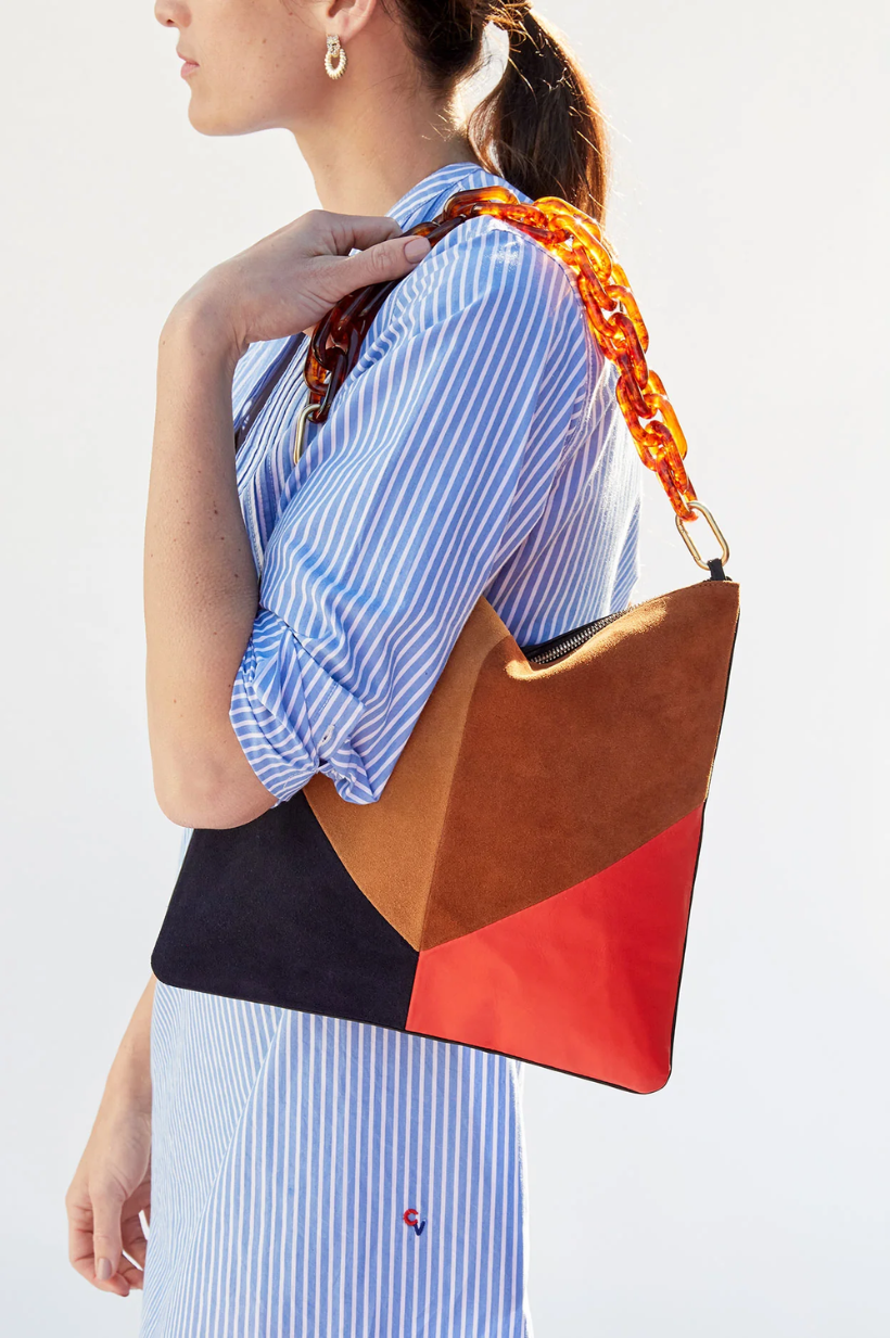 Foldover Clutch with Tabs