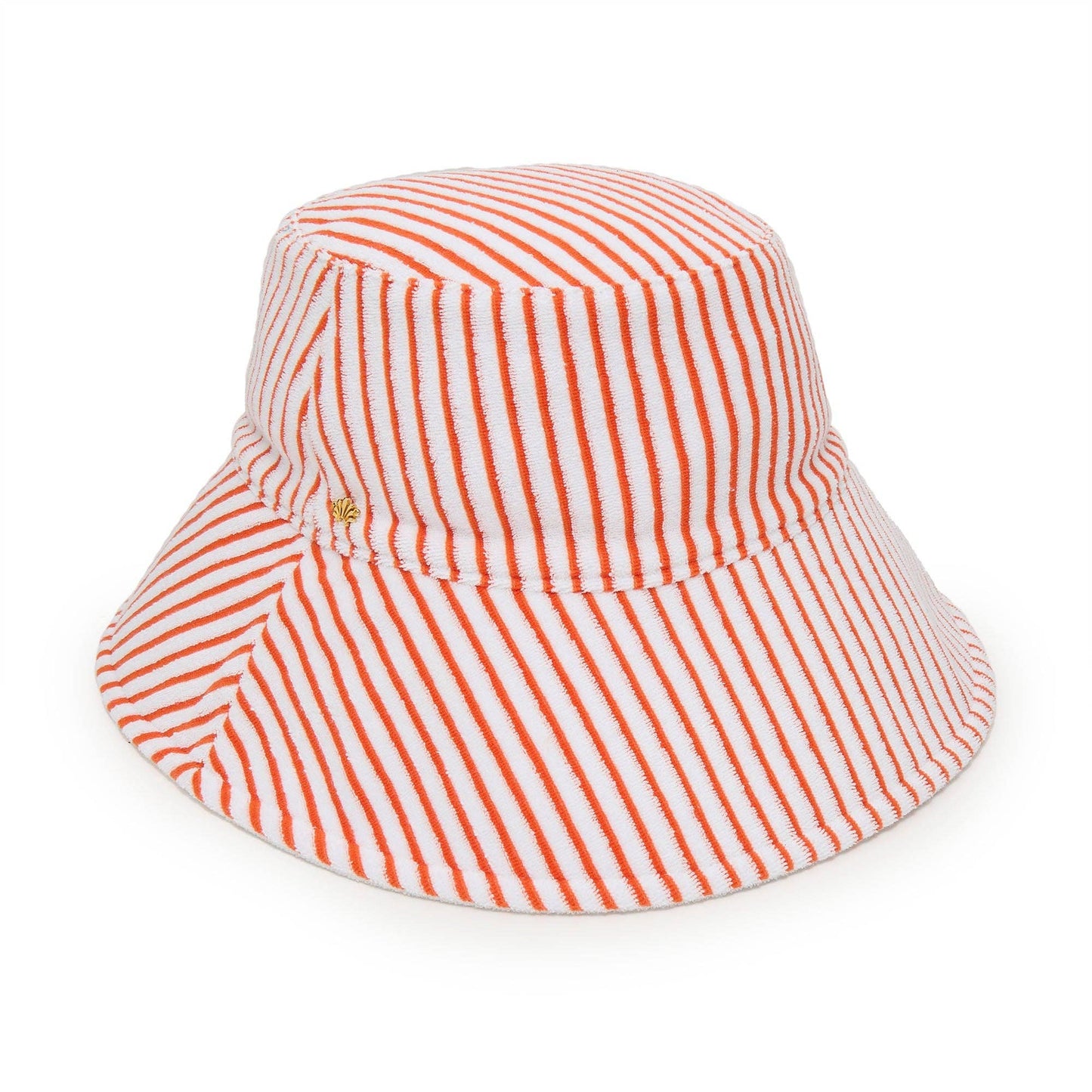 CREAMSICLE REVERSIBLE TERRY LONG BRIM BUCKET HAT