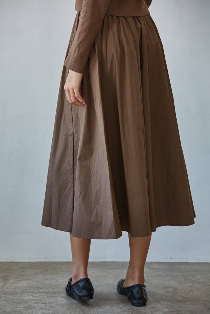 Flare Midi Skirt