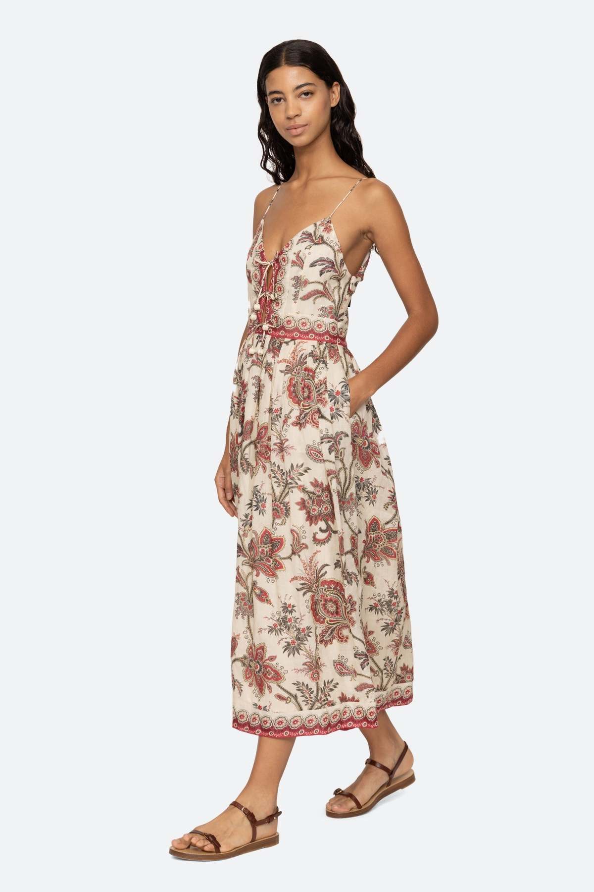 Cassandra Print Slip Dress