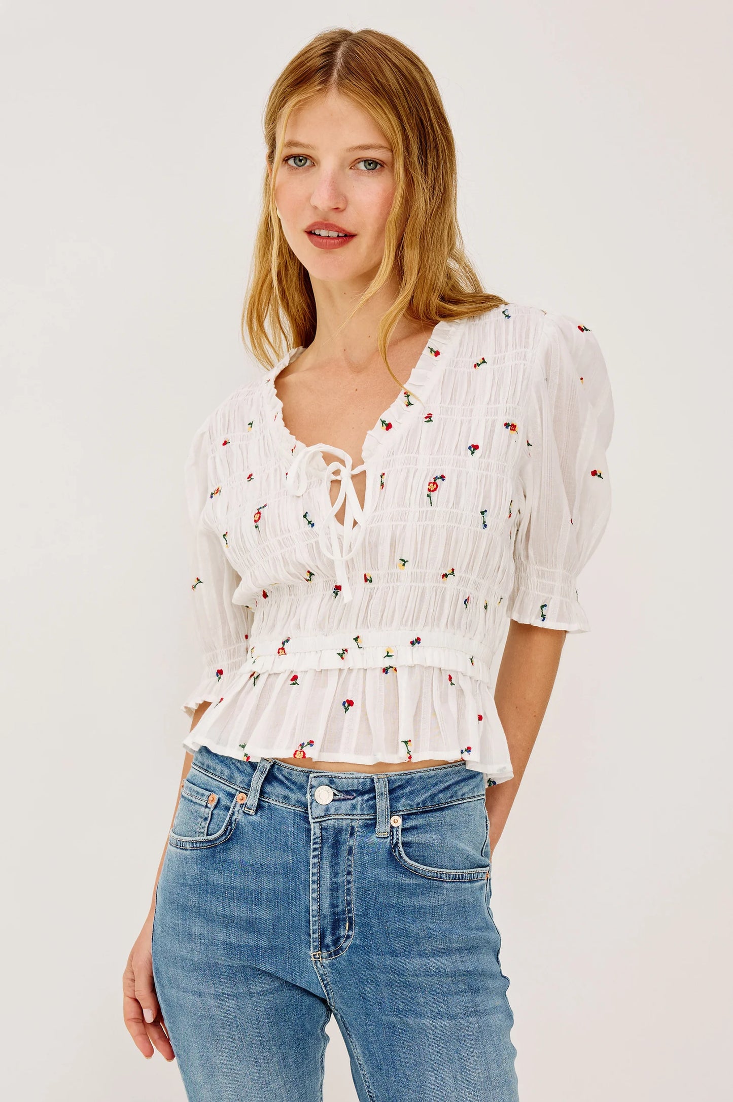Fontaine Top-Wht