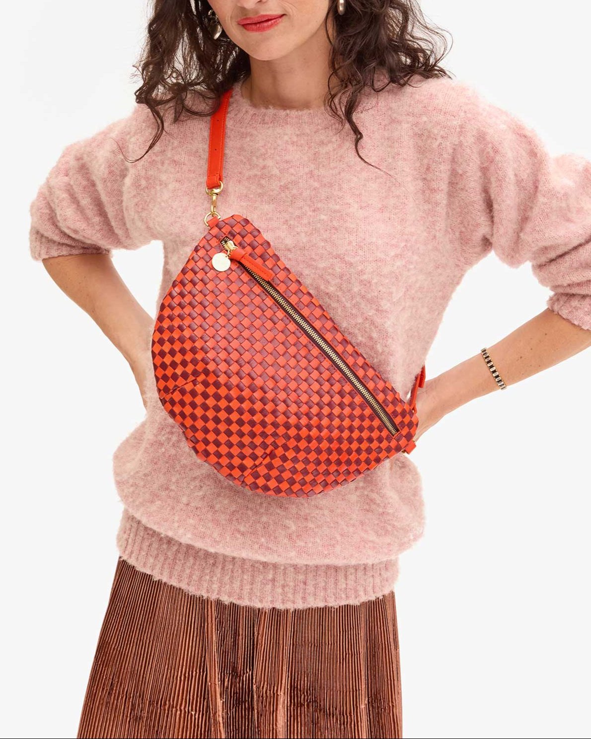 Woven Checker Grande Fanny