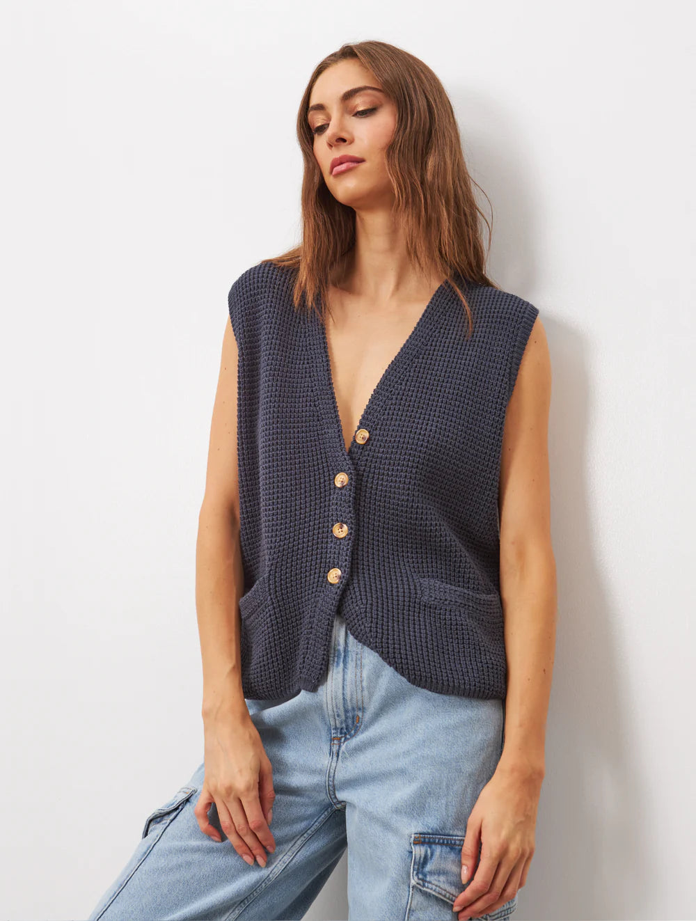 Olive Sweater Vest - More Colors