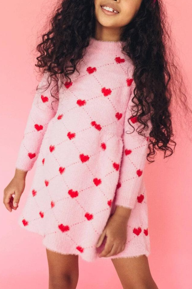 Sweetheart Sweater Dress