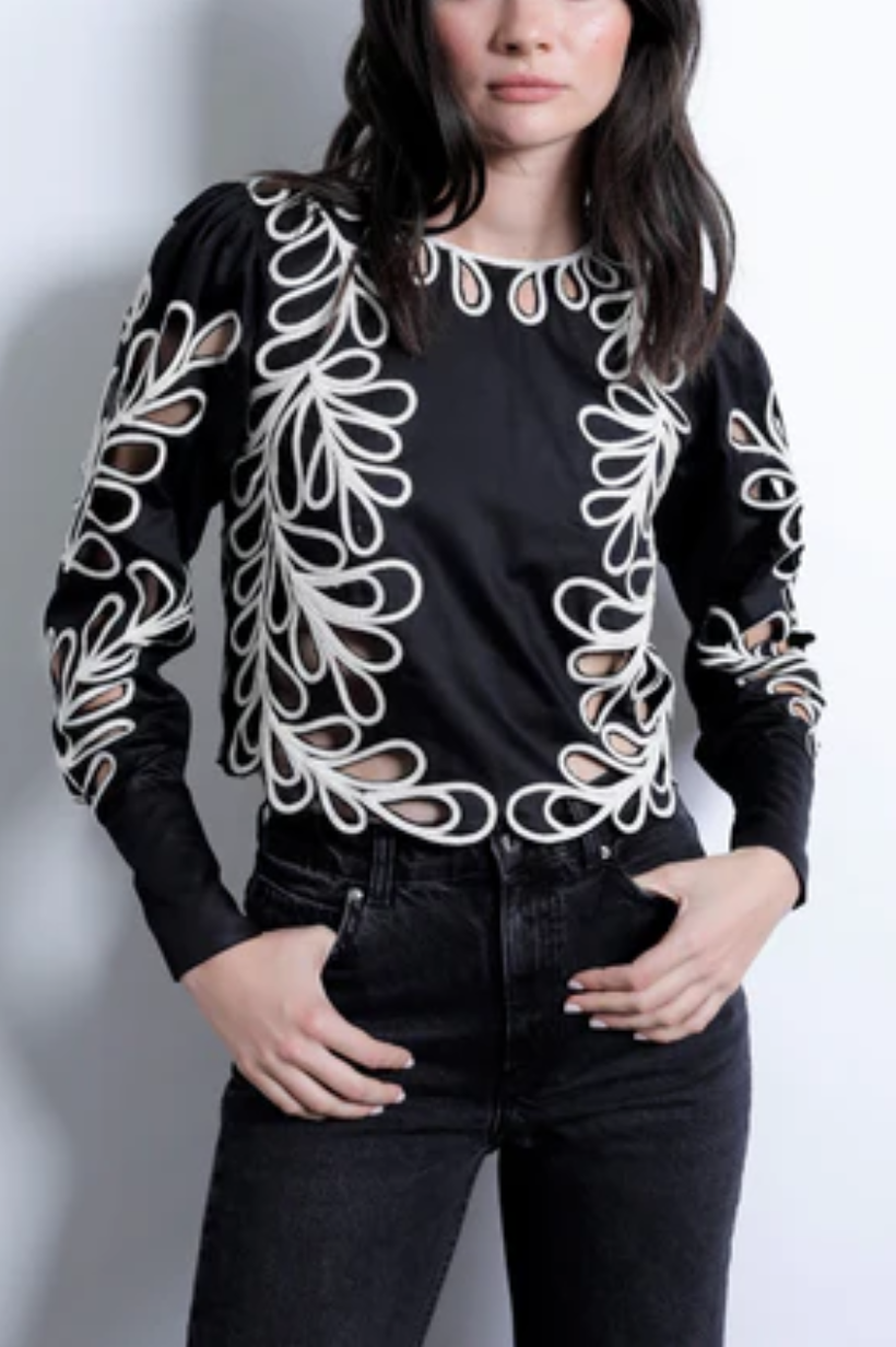 Odette Embroidered Top