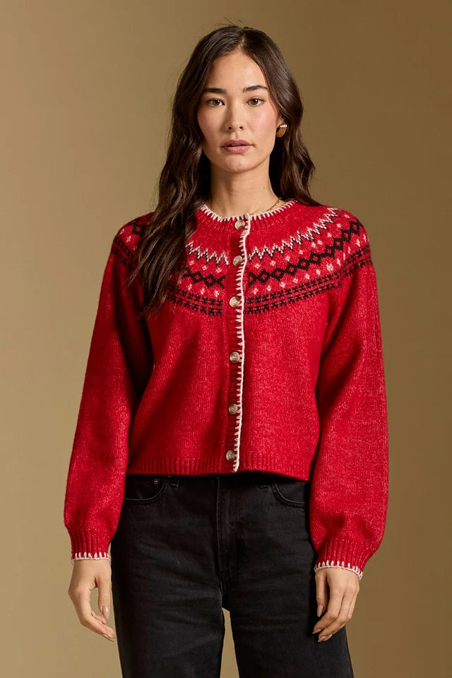 Joss Sweater-Crimson