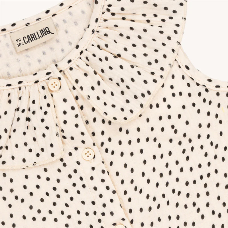 Mini Dots - Big Collar Blouse